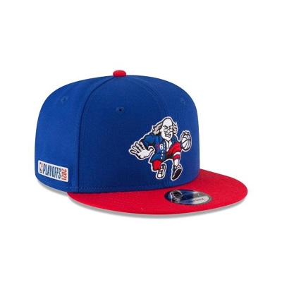 Yellow Philadelphia 76ers Hat - New Era NBA Playoff Side Patch 9FIFTY Snapback Caps USA2371890